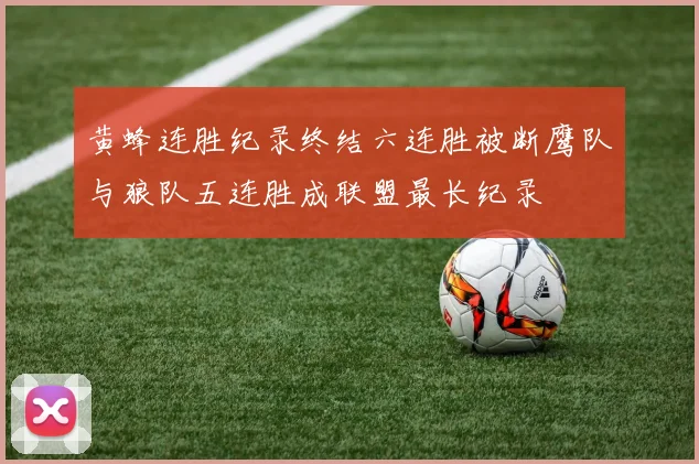 黄蜂连胜纪录终结六连胜被断鹰队与狼队五连胜成联盟最长纪录