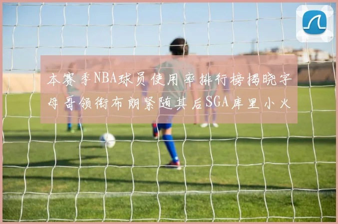 本赛季NBA球员使用率排行榜揭晓字母哥领衔布朗紧随其后SGA库里小火车紧追不舍